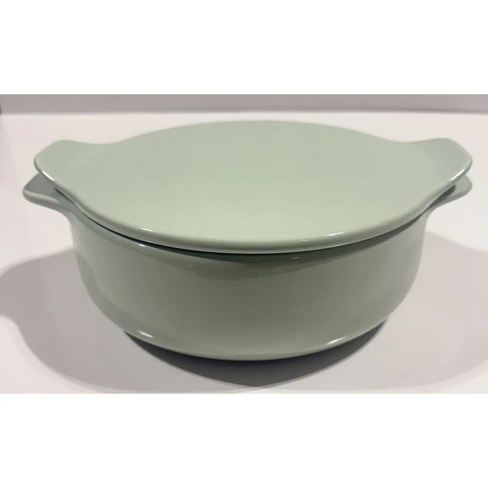 KITCHENAID - Casserole Dish - Green Vitrified Stoneware 2.25QT w/ Lid